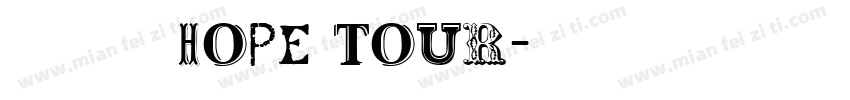 禾掬旅行社 HOPE TOUR字体转换